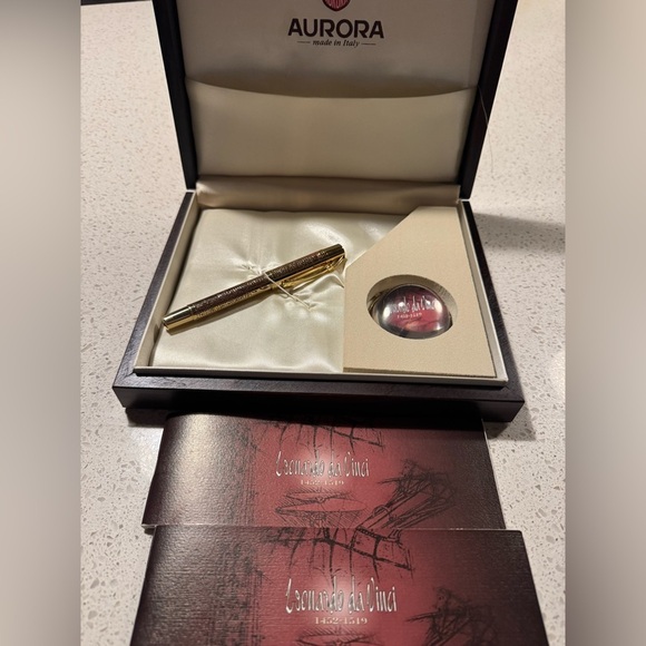 Aurora Pen Leonardo Da Vinci Rollerball Pen - Limited Edition 436/1919 w box - Picture 1 of 12